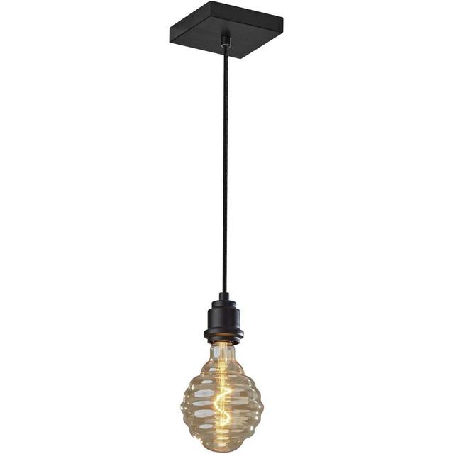 Adesso 3845-01 Wren 5 inch Black Pendant Ceiling Light