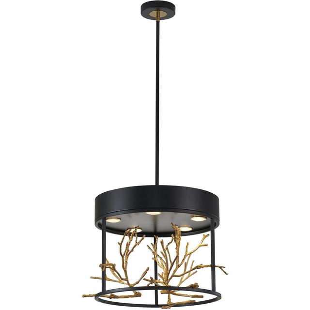 Lighting New York KA01C16G Bethel International Canada 5 Light 16 inch Matte Black Pendant Ceiling Light KA01C16G - Open Box