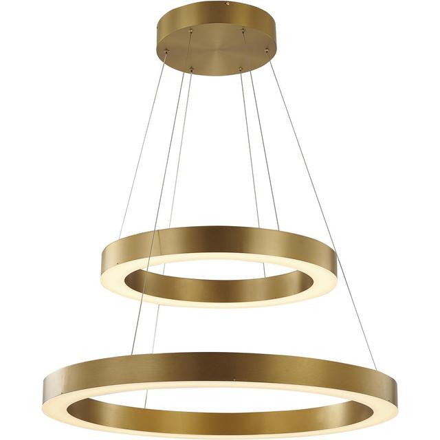 Bethel International MU302C31G Canada LED 31.5 inch Gold Chandelier Ceiling Light