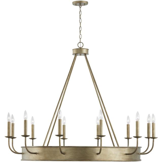 Lighting New York 449201ML Capital Lighting Nole 12 Light 49.5 inch Mystic Luster Chandelier Ceiling Light 449201ML - Open Box