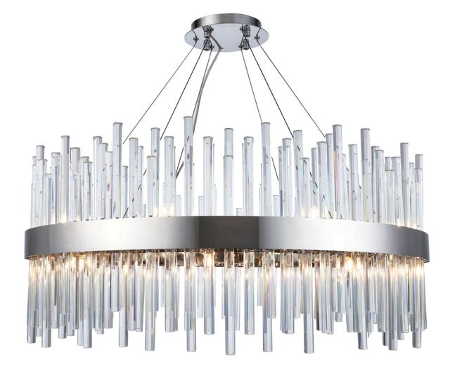 Elegant Lighting 3000D32C Dallas 18 Light 32 inch Chrome Chandelier Ceiling Light, Urban Classic