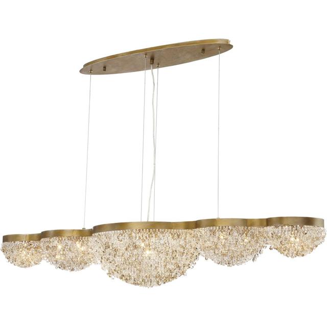 Eurofase 31831-017 Mondo 15 Light 18 inch Gold Chandelier Ceiling Light