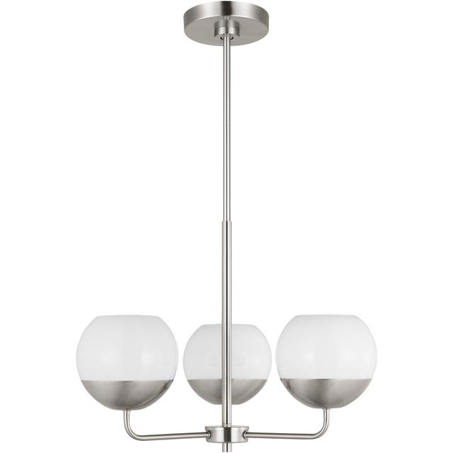 Visual Comfort Studio Collection 3168103EN3-962 Alvin 3 Light 20.25 inch Brushed Nickel Chandelier Ceiling Light