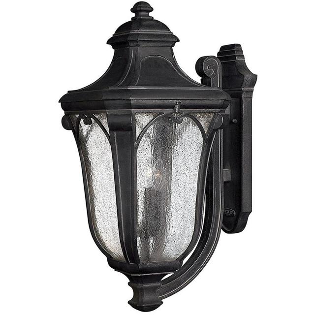 Hinkley 1319MB Trafalgar Outdoor Wall Mount Lantern in Museum Black, Extra Large