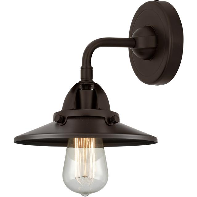 Innovations Lighting 288-1W-OB-M5-OB Nouveau 2 Railroad 1 Light 8 inch Oil Rubbed Bronze Sconce Wall Light