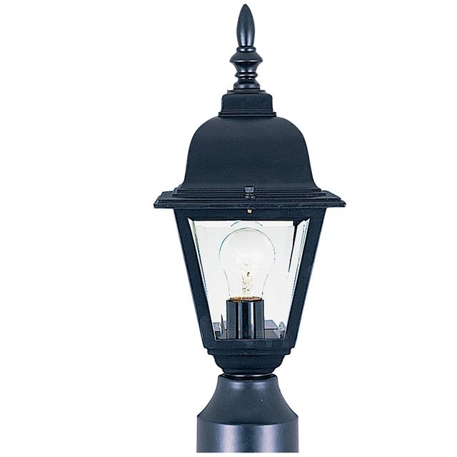 Maxim Lighting 3006CLBK Builder Cast 1 Light 16 inch Black Outdoor Pole/Post Lantern