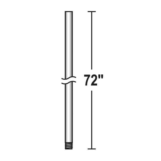 Lighting New York DR572-SI Minka-Aire Aire Smoked Iron Down Rod in 72 DR572-SI - Open Box
