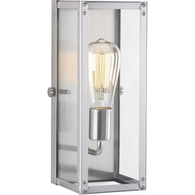 Progress P710038-135 Union Square 1 Light 5.25 inch Stainless Steel Bath Vanity Wall Light, Design Series