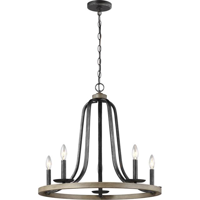 Generation Lighting 3115905-846 Conal 5 Light 26 inch Stardust Chandelier Ceiling Light