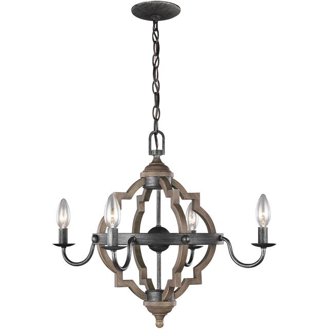 Generation Lighting 3124904-846 Socorro 4 Light 22 inch Stardust Chandelier Ceiling Light