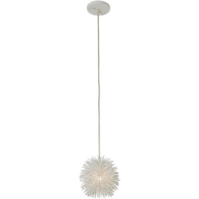 Varaluz 169M01SWH Urchin 1 Light 6.25 inch White Mini Pendant Ceiling Light