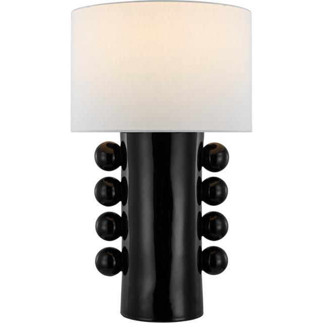 Visual Comfort Signature Collection KW3687BLK-L Kelly Wearstler Tiglia 31 inch 15.00 watt Black Table Lamp Portable Light