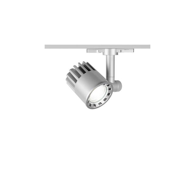 WAC Lighting WTK-LED20F-27-PT Exterminator 1 Light 120 Platinum Track Head Ceiling Light in Flood, 85, 2700K