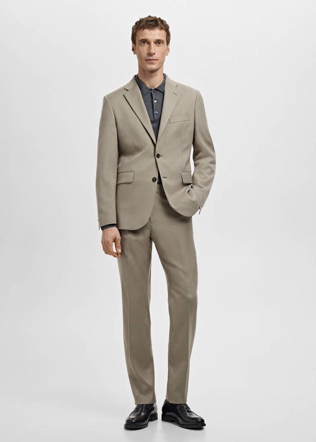 MANGO MAN - Milan slim-fit suit trousers mink grey - 31