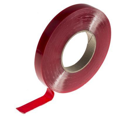 RS PRO Translucent Foam Tape, 19.0mm x 14.0m, 1.0mm Thick