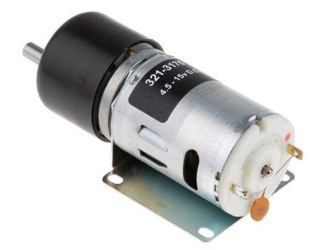 RS PRO Brushed Geared DC Geared Motor, 19.8 W, 12 V dc, 59 Ncm, 15 rpm, 6mm Shaft Diameter