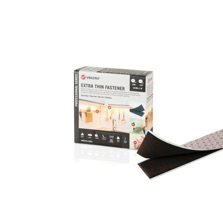 VELCRO® Black Hook & Loop Tape, 20mm x 5m