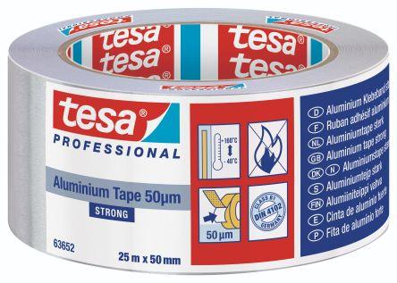 Tesa 63652 Conductive Aluminium Tape, 50mm x 25m