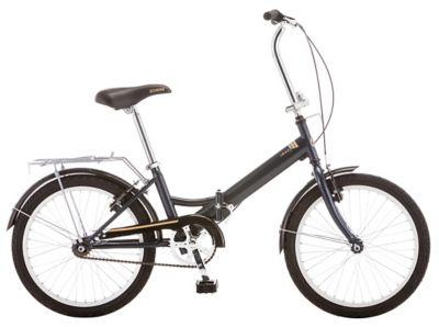 Schwinn Unisex 20 in. 1-Speed Hinge Folding Bicycle, Gray