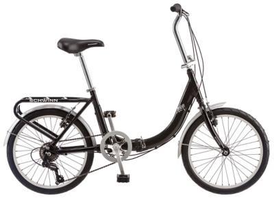 Schwinn Unisex 20 in. 7-Speed Loop Folding Bicycle, Black