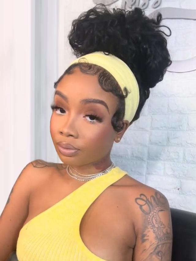 [Put On & Go Wig] UNice Water Wave Headband Glueless Human Hair Wig With Invisi Drawstring