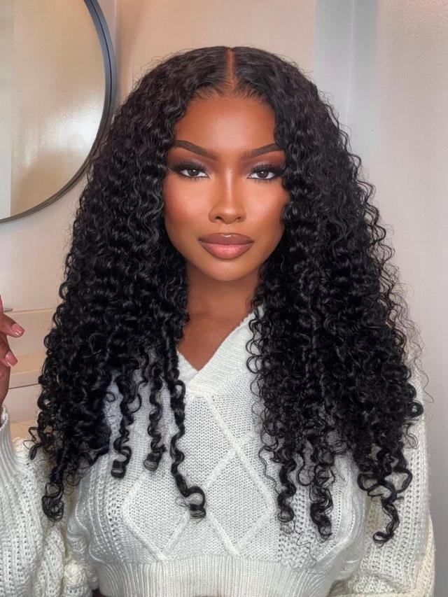 [24 Inch BOGO]UNice Bye-Bye Knots 7x5 Lace Curly Texture Premium Hair Drawstring Wig With Finger Coil Ends