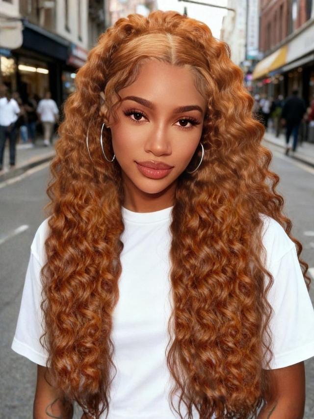 [Limited Quantity] UNice Pumpkin Spice 13x4 Pre-Everything™ Lace Frontal Side Part Loose Wave Drawstring Wig with Face Framing Layers