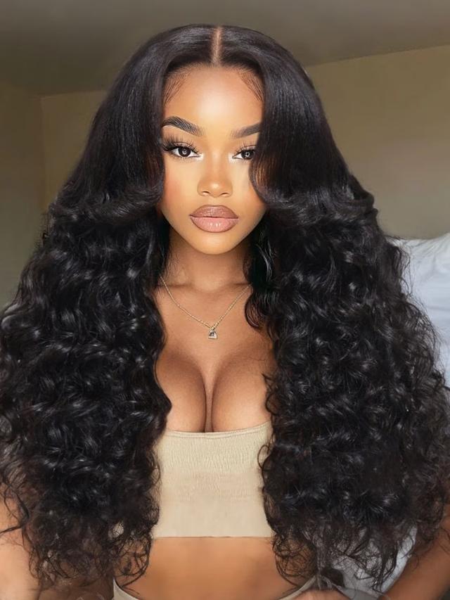 [22"=$137] 13x4 Pre-Everything Lace Frontal Bouncy Curls Wig with Invisi Drawstring