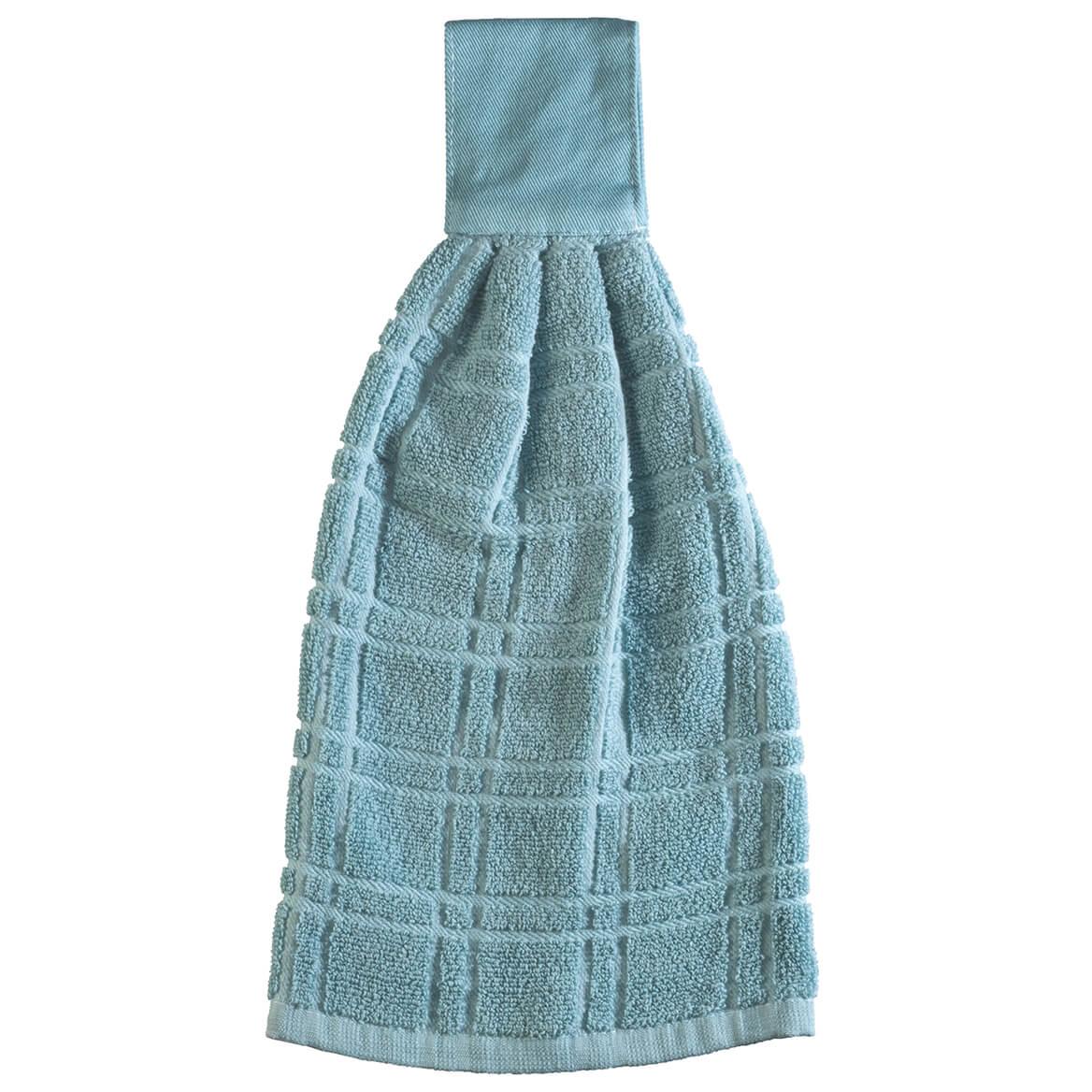 Cotton Hanging Towel Solid-Aqua