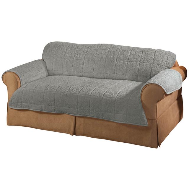 Parker Water-Resistant Sherpa Loveseat Cover by OakRidge™-Camel