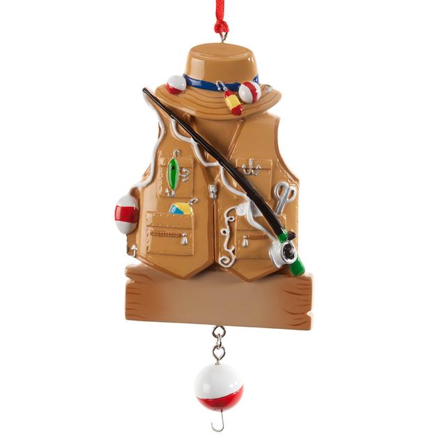 Personalized Fisher Ornament