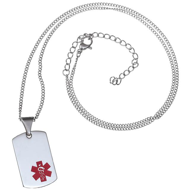 Personalized Medical ID Tag Necklace