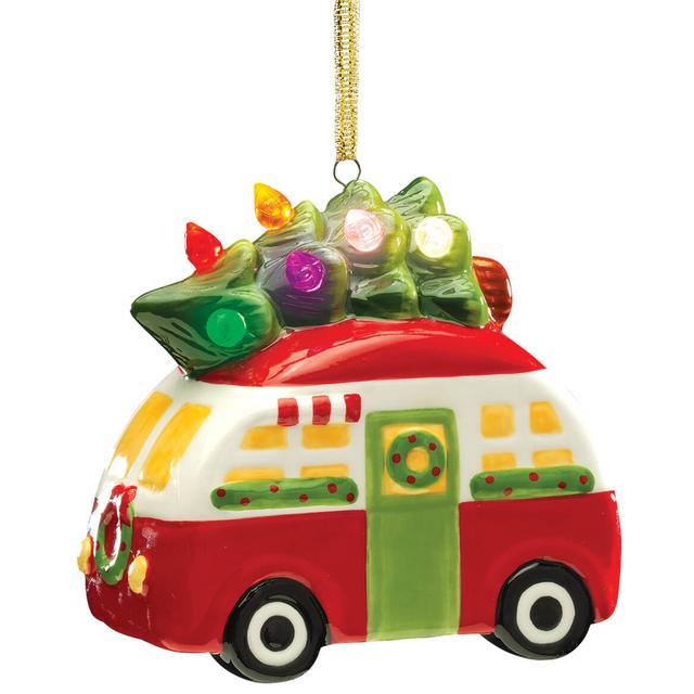 Lighted Camper Ornament