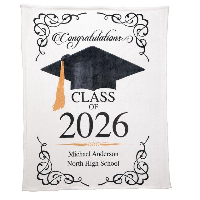 Personalized Graduation Throw, 50" x 60"