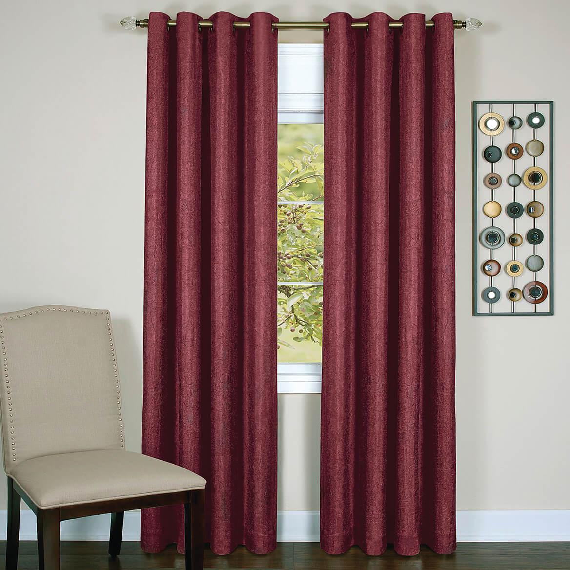 Taylor Blackout Curtain Panel-Burgundy-50" x 84"