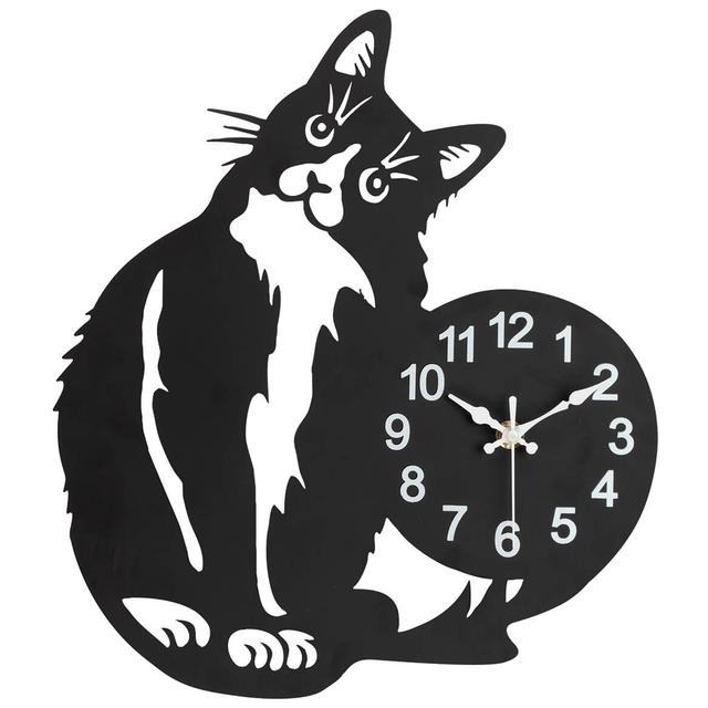 Curious Cat Wall Clock
