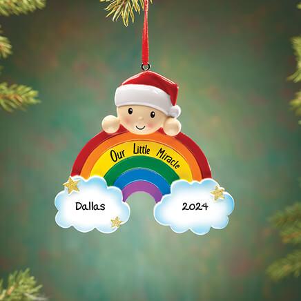 Personalized Rainbow Baby Ornament