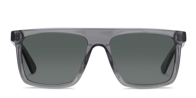 Revel Flicker Gray Aviator Sunglasses for Men - Complete Prescription Package