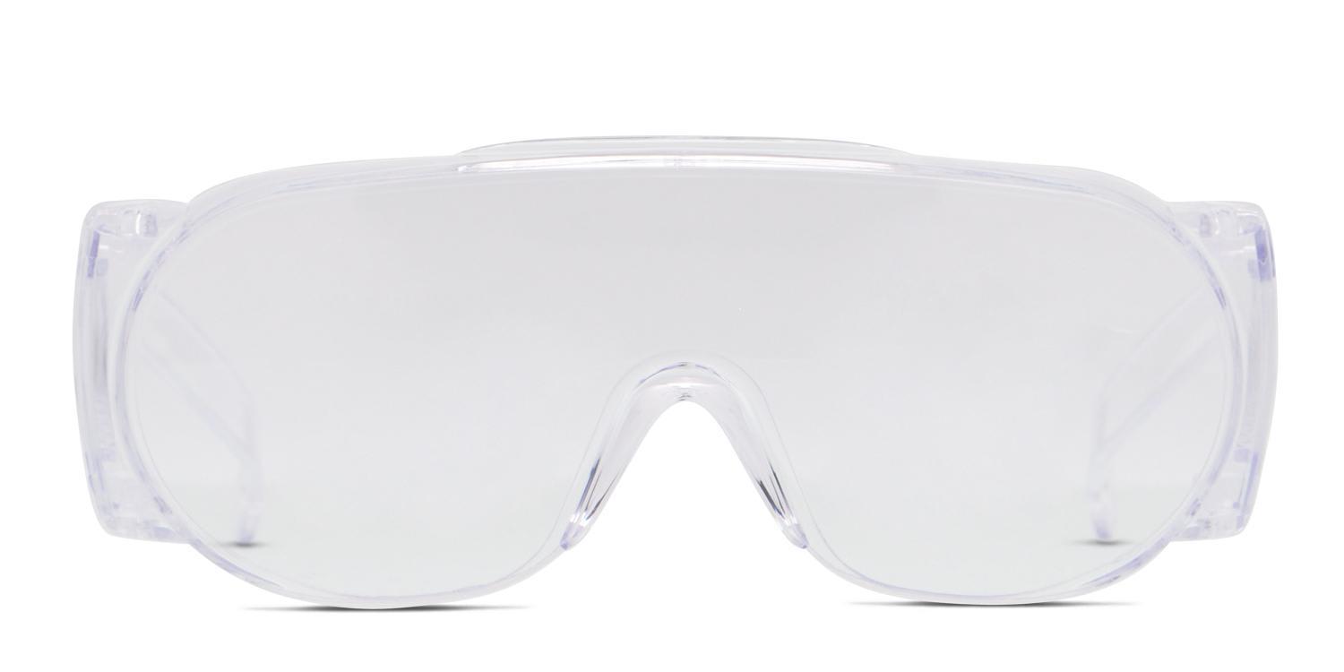 Harm Block Anti-Fog Protective Glasses Clear/Purple