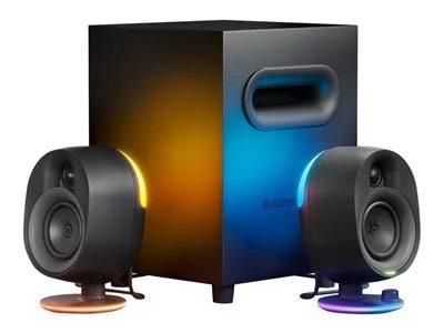 SteelSeries Arena 7 2.1-Channel Bluetooth Gaming Speakers with RGB Lighting - Black