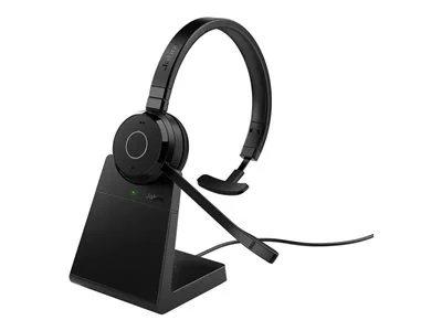 Jabra Evolve 65 TE USB-A UC Wireless Mono Headset with Charging Stand