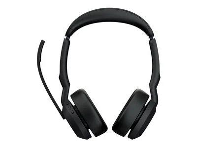 Jabra Evolve2 55 Link380a UC Stereo Headset with Stand - Black