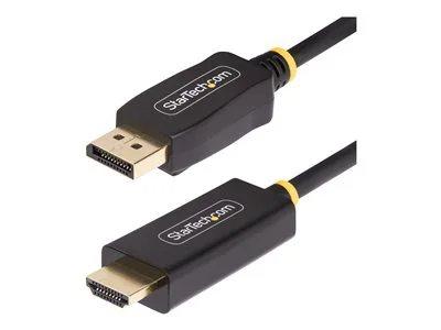 StarTech.com 10ft (3m) DisplayPort to HDMI Adapter Cable, 4K 60Hz with HDR, DP to HDMI 2.0b, Active Video Converter, DisplayPort Desktop to HDMI Monitor