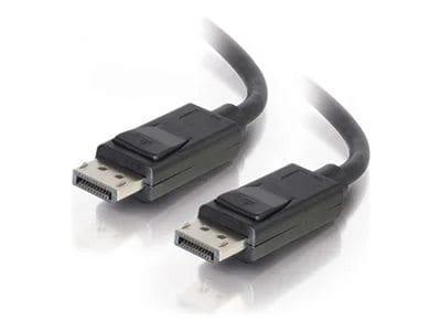 C2G Display Port Cable with Latches 4K 60 Hz UHD, 3 ft - Black