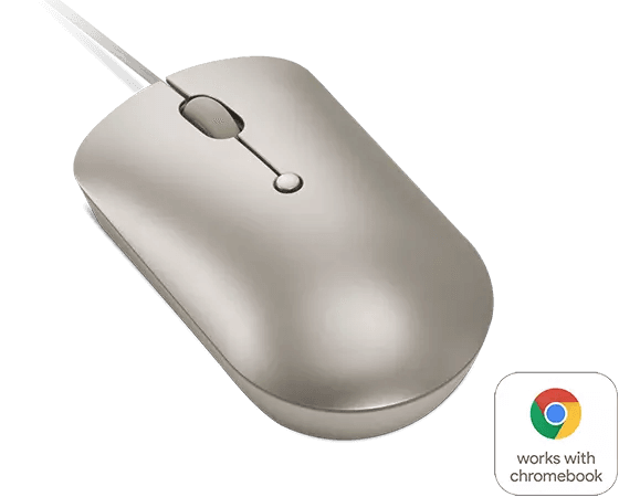 Lenovo 540 USB-C Wired Compact Mouse (Sand)