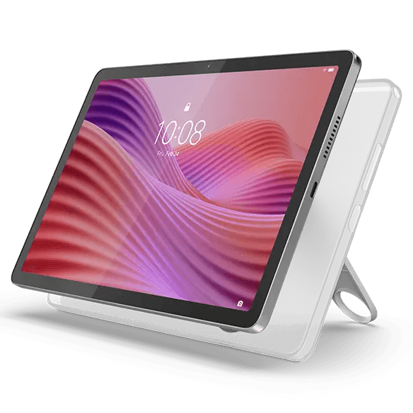 Lenovo Tab 10.1" (4GB 64GB) + Clear Case MediaTek Helio G85 Processor (2.00 GHz )/Android 14 or Later/64 GB eMMC 5.1