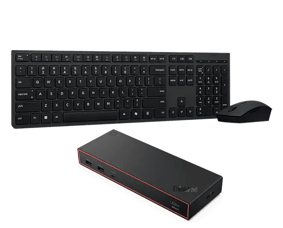 ThinkPad USB4 Smart Dock + Professional Rechargeable Combo