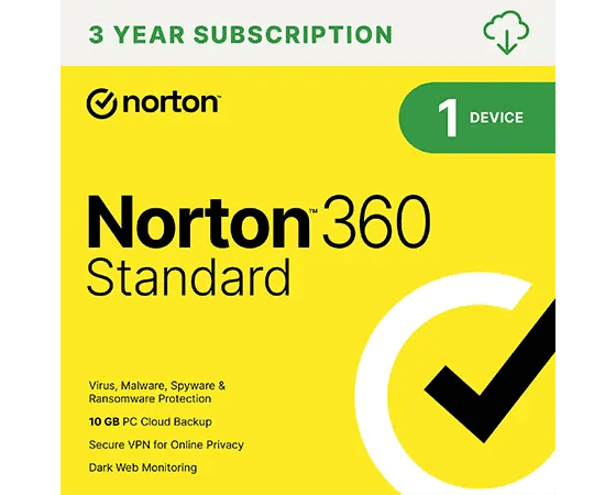 Lenovo Norton 360 Standard – Protection for 1 Device 36 Month Subscription