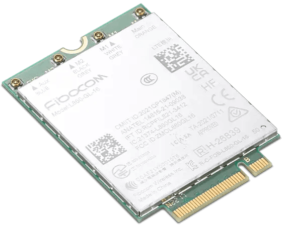 Lenovo ThinkPad Fibocom L860-GL-16 4G LTE CAT16 M.2 WWAN Module for T16/P16s Gen 2 (Intel &AMD)