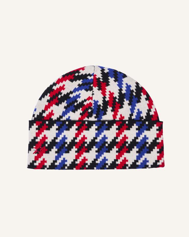 Houndstooth Merino Wool Beanie ONESIZE